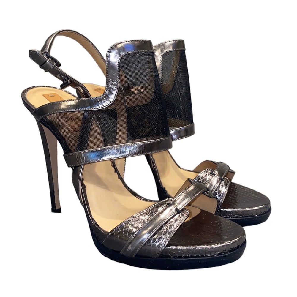 Reed Krakoff Solar Sandal Metallic Stilettos Slingbacks Heels Pumps Sandals 6.5